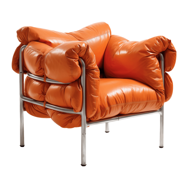 Danish Leather Lounge Chair - Image 2