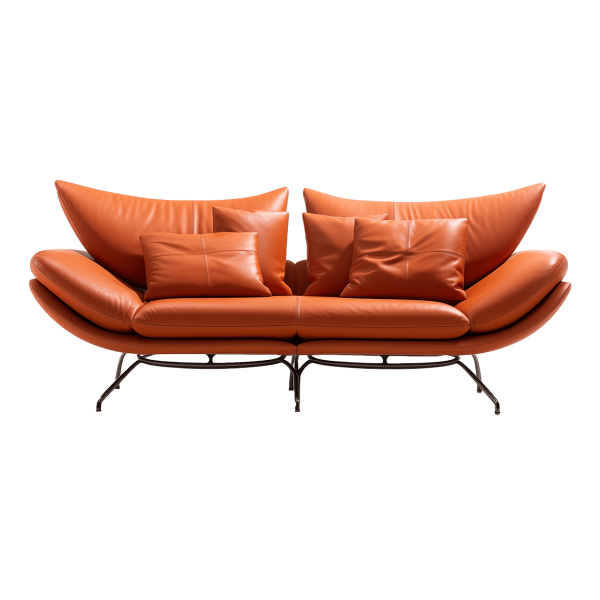 Danish Leather Lounge Chair - Image 7