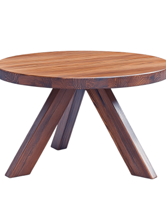 Rustic wooden coffee table